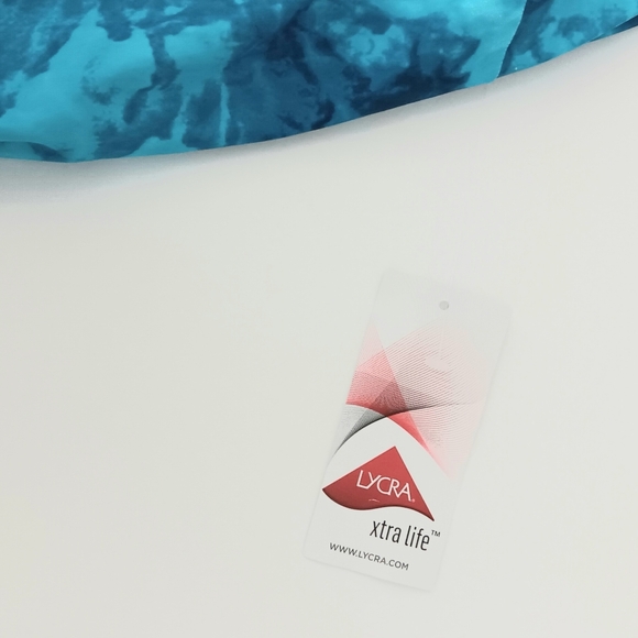 Lands' End Swim Top* Dress Women's Size 20W Bright Blue Pullover Resort NEW - Picture 5 of 8